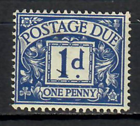 GREAT BRITAIN 1959 Postage Due 1d Violet-Blue. Major flaw in the value tablet. - 74429 - UHM