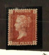 GREAT BRITAIN 1858 1d Red. Plate 221. Letters EEEE. Perfectly centred. Nice colour. Nice gum. - 74435 - Mint
