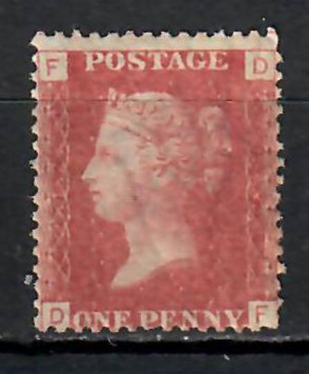 GREAT BRITAIN 1858 1d Red. Plate 142. Letters FDDF. Centered south. Gum good. - 74444 - Mint