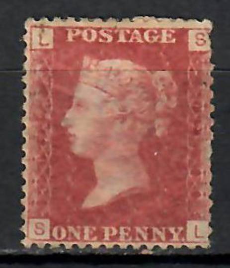 GREAT BRITAIN 1858 1d Red. Plate 121. Letters LSSL. Hinge remains. Gum patchy. - 74446 - Mint