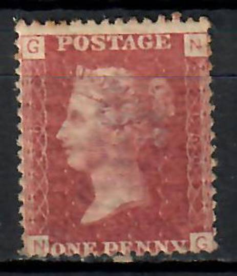 GREAT BRITAIN 1858 1d Red. Plate 160. Letters GNNG. Centered south. Good gum. - 74447 - Mint