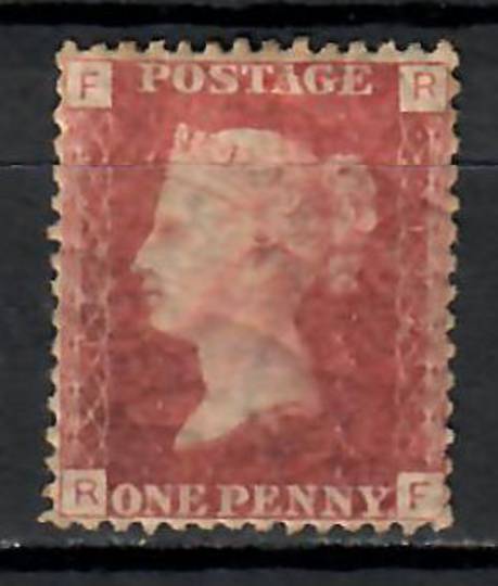 GREAT BRITAIN 1858 1d Red. Plate 152. Letters FRRF. Gum cracked. - 74450 - MNG