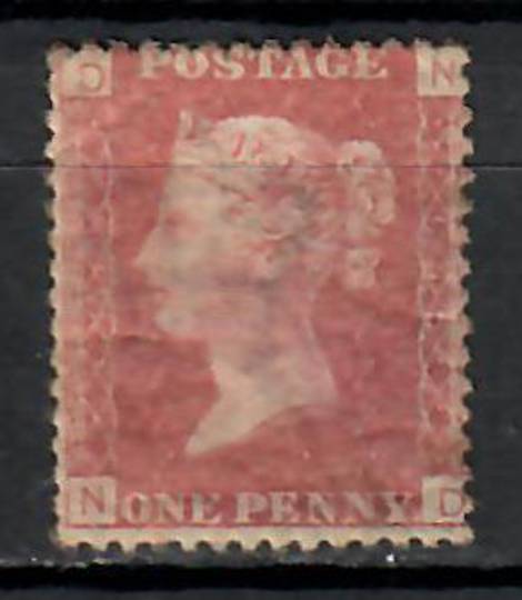 GREAT BRITAIN 1858 1d Red. Plate 169. Letters DNND. Gum cracked. - 74451 - MNG