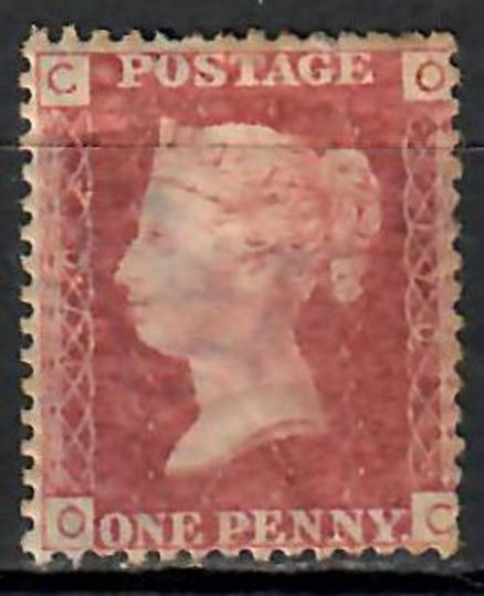 GREAT BRITAIN 1858 1d Red. Plate 170. Letters COOC. Hinge remains. Slight gum cracking. - 74453 - Mint