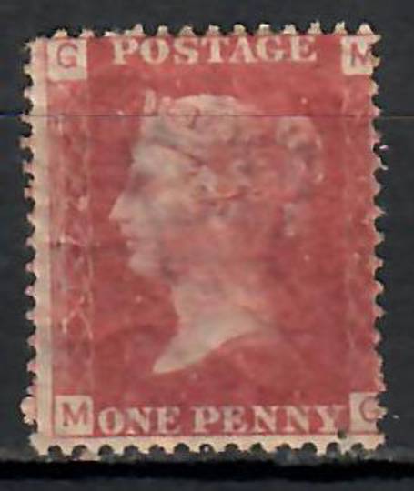 GREAT BRITAIN 1858 1d Red. Plate 172. Letters GMMG. Centered east. - 74455 - Mint