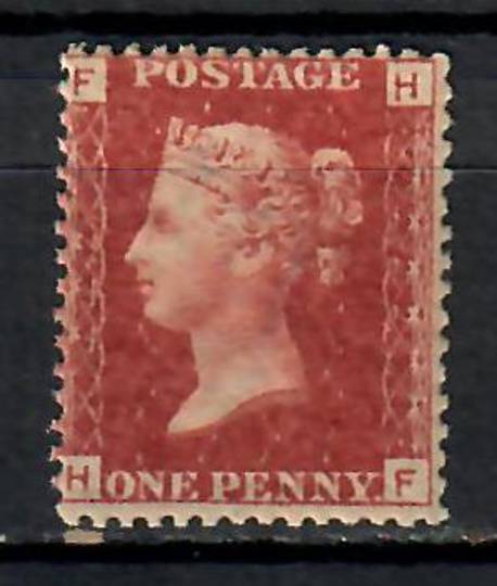 GREAT BRITAIN 1858 1d Red. Plate 202. Letters FHHF. Excellent copy. - 74457 - Mint