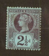 GREAT BRITAIN 1887 Victoria 1st Definitive 2½d Purple on blue. - 74475 - Mint
