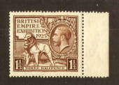 GREAT BRITAIN 1925 British Empire Exhibition 1½d Brown. - 74480 - UHM