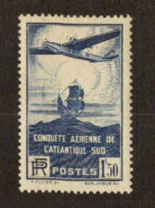 FRANCE 1936 100th Flight between France and South America. 1f 50c Blue. - 74511 - Mint