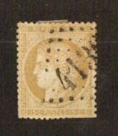 FRANCE 1870 Definitive Issued in Paris during the War 10c Bistre with Large Numeral Cancel 4136 Verdelais or 4138 Verdun-sur-Gar
