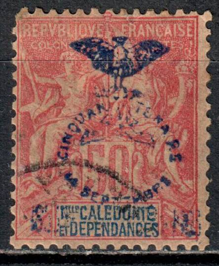 NEW CALEDONIA 1903 50th Anniversary of the French Annexation 50c Carmine on rose. - 74527 - VFU