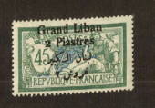 LEBANON 1924 Definitive Overprint on France 2p on 45c Deep Green and Blue. - 74528 - UHM