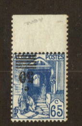 ALGERIA 1941 Surcharge 50c on 65c Bright Blue with inverted surcharge. - 74530 - UHM
