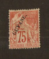 FRENCH GUIANA 1892 Surcharge on Commerce type 75c Rose-carmine on rose. - 74542 - Mint