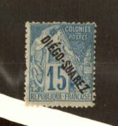 DIEGO-SUAREZ 1892 Definitive Overprinted Blue on pale blue. Not perfect. - 74551 - LHM