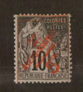 DIEGO-SUAREZ 1891 Surcharge 5c on 10c Black on lilac. - 74553 - UHM