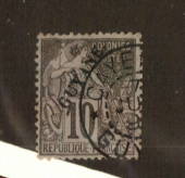FRENCH GUIANA 1892 Overprint 10c Black on lilac. - 74554 - VFU