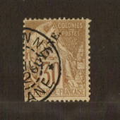 FRENCH GUIANA 1892 Overprint 30c Cinnamon on drab. - 74555 - VFU