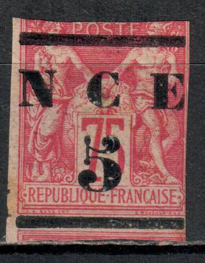 NEW CALEDONIA 1881 Definitive Surcharge 5 on 75c Deep Carmine. Surcharge misplaced. - 74571 - Mint