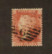 GREAT BRITAIN 1858 1d Pale rose.Perf 14 Wmk Large Crown. Letters BD.Die 2. - 74581 - Used