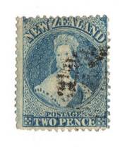 NEW ZEALAND 1862 Full Face Queen 2d Blue. Perf 13. Watermark Large Star. Plate 1. Davies print. Very early plate wear. Identifie