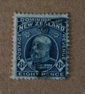 NEW ZEALAND 1916 Edward 7th Definitive 8d Indigo-Blue. Provisional issue on pictorial paper. Perf 14 line.  Watermark 7a. - 7464