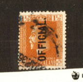 NEW ZEALAND 1915 Geo 5th Official 1½d Orange-Brown. Cowan Paper. Perf 14. Heavy Postmark. - 74663 - Used