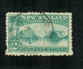 NEW ZEALAND 1898 Pictorial 2/- Blue-Green. First Local Issue. - 74673 - VFU