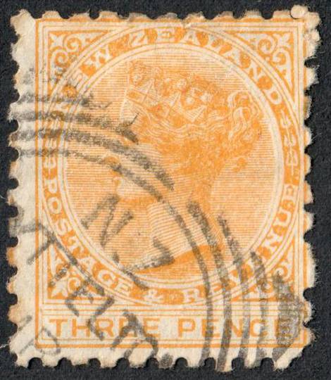 NEW ZEALAND 1882 Second Sideface 3d Yellow. Advert Use Kaitangata Coal Cheapest & Cleanest. - 74720 - FU