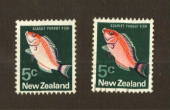 NEW ZEALAND 1972 Definitive 5c. Two clear colour differences. - 74725 - UHM