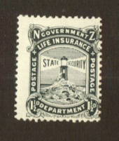 NEW ZEALAND 1905 Government Life 1&Acirc;&frac12;d Black. - 74734 - Mint