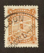 NEW ZEALAND 1905 Government Life 3d Light Brown. - 74735 - FU