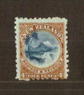 NEW ZEALAND 1898 Pictorial 4d Taupo in very fine never hinged condition. - 74760 - UHM