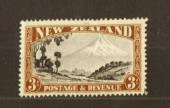 NEW ZEALAND 1935 Pictorial 3/- Mt Egmont. Perf 13.75 x 13.5. - 74771 - LHM