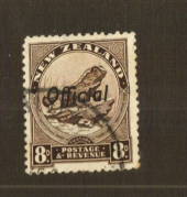 NEW ZEALAND 1935 Pictorial Official 8d Tuatara. Perf 12½. - 74778 - FU
