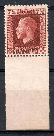 NEW ZEALAND 1915 Geo 5th Definitive 7½d Brown in fine never hinged condition with hugh lower selvedge show Letters Watermark. -