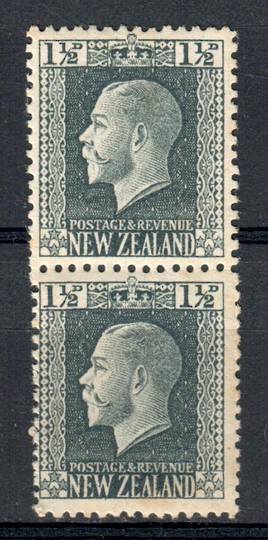 NEW ZEALAND 1915 Geo 5th Definitive 1½d Grey. Two Perf Pair. - 74823 - UHM
