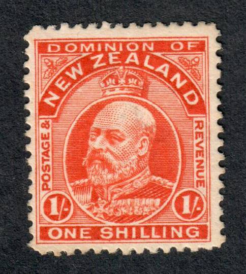 NEW ZEALAND 1909 Edward 7th Definitive 1/- Orange. - 74828 - LHM