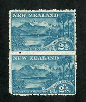 NEW ZEALAND 1898 Pictorial 2½d Wakatipu. Second local issue. Cowan paper. Perf 11. Nice vertical pair. - 74840 - UHM
