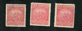 NEW ZEALAND 1898 Pictorial 4d Rose. Three distinct shades as listed in CP. In my opinion Deep Bright and Lake. - 74855 - Mint