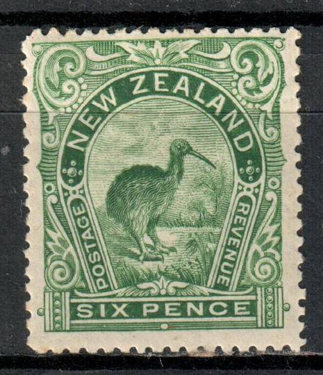 NEW ZEALAND 1898 Pictorial 6d Green. London Print. - 74858 - Mint
