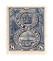 NEW ZEALAND 1898 Pictorial 8d Blue. London Print. - 74860 - UHM