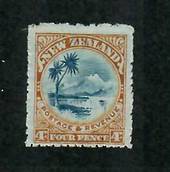 NEW ZEALAND 1898 Pictorial 4d Lake Taupo. Mixed Perfs (Perf 11 used to correct perf 14 inaccuracies. - 74866 - UHM