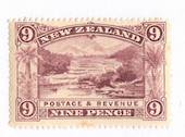NEW ZEALAND 1898 Pictorial 9d Purple-Lake. London Print. - 74867 - LHM