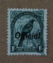 NEW ZEALAND 1935 Pictorial Official 1/- Green. Single watermark. - 74939 - VFU