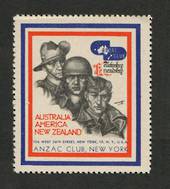 NEW ZEALAND 1940 Anzac Club New York. - 74960 - Cinderellas