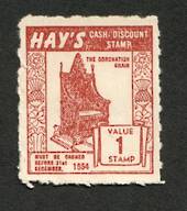 NEW ZEALAND 1954 Hays Coupon Coronation Chair. - 74965 - Cinderellas