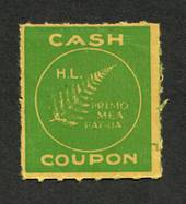 NEW ZEALAND 1940 Hay Coupon Green on yellow. - 74971 - Cinderellas