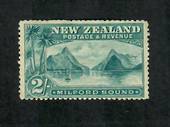 NEW ZEALAND 1898 Pictorial 2/- Blue-Green. London Print. Light hinge remains. - 75011 - Mint