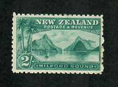 NEW ZEALAND 1898 Pictorial 2/- Milford Sound. First Local Issue on Unwatermarked Paper. Perf 11. Very lightly hinged. - 75014 -